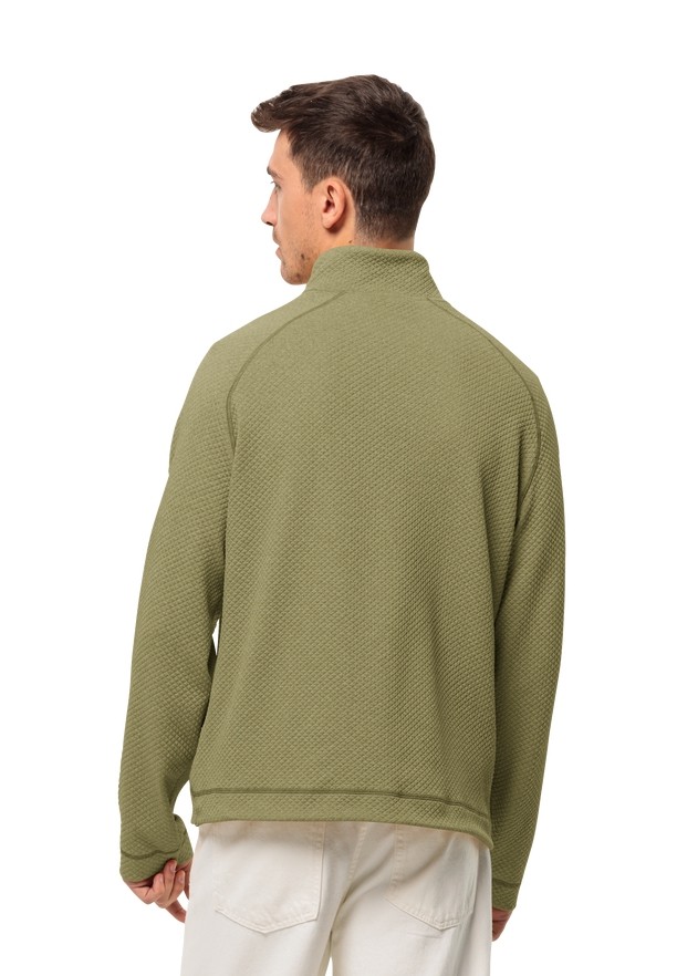 Olive Jack Wolfskin Fernweh Men Fleece Jackets | 48413164