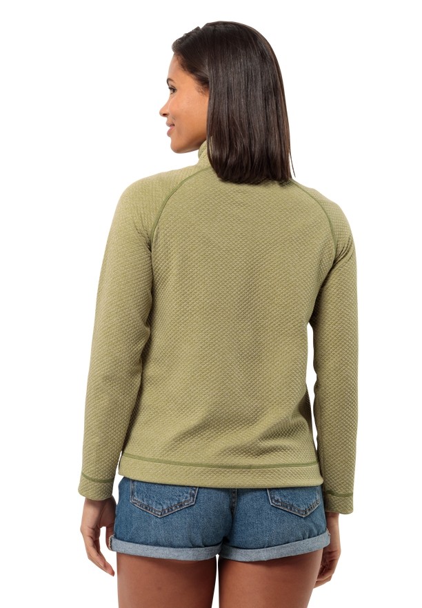 Olive Jack Wolfskin Fernweh Women Fleece Jackets | 70530436