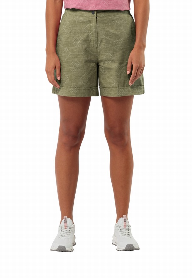 Olive Jack Wolfskin Karana Women Shorts | 13243367