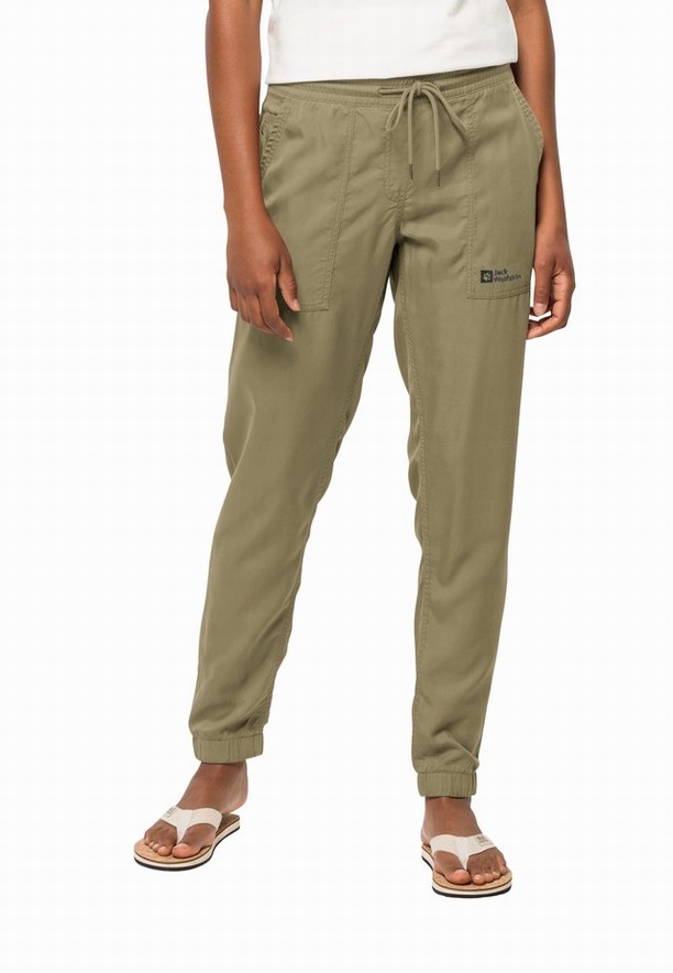 Olive Jack Wolfskin Mojave Women Pants | 19014905