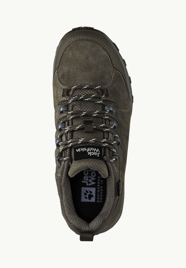 Olive Jack Wolfskin Refugio Texapore Low Women Hiking Shoes | 20231800