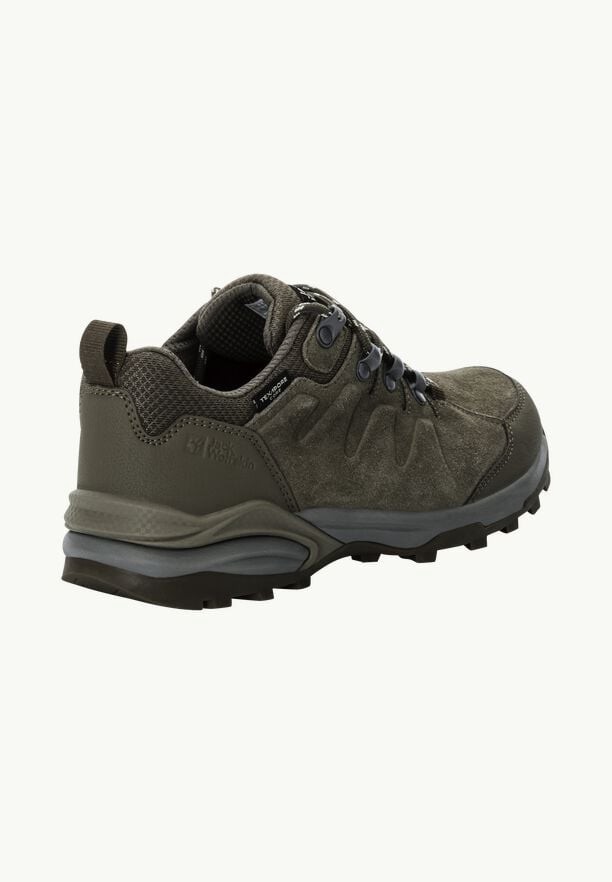 Olive Jack Wolfskin Refugio Texapore Low Women Hiking Shoes | 20231800