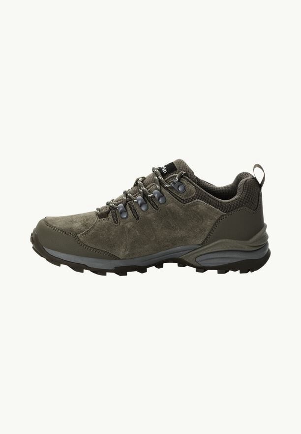 Olive Jack Wolfskin Refugio Texapore Low Women Hiking Shoes | 20231800