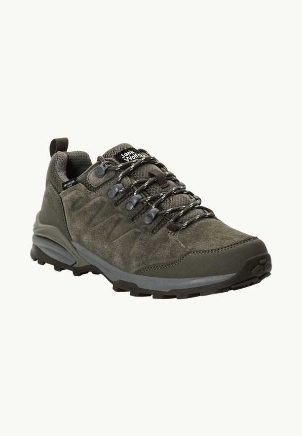 Olive Jack Wolfskin Refugio Texapore Low Women Hiking Shoes | 20231800