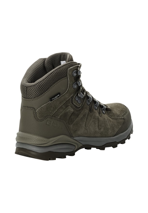 Olive Jack Wolfskin Refugio Texapore Mid Women Hiking Shoes | 60398716