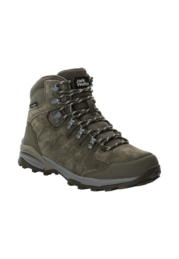Olive Jack Wolfskin Refugio Texapore Mid Women Hiking Shoes | 60398716