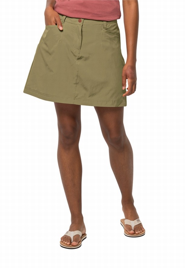 Olive Jack Wolfskin Sonora Women Skorts | 38603672