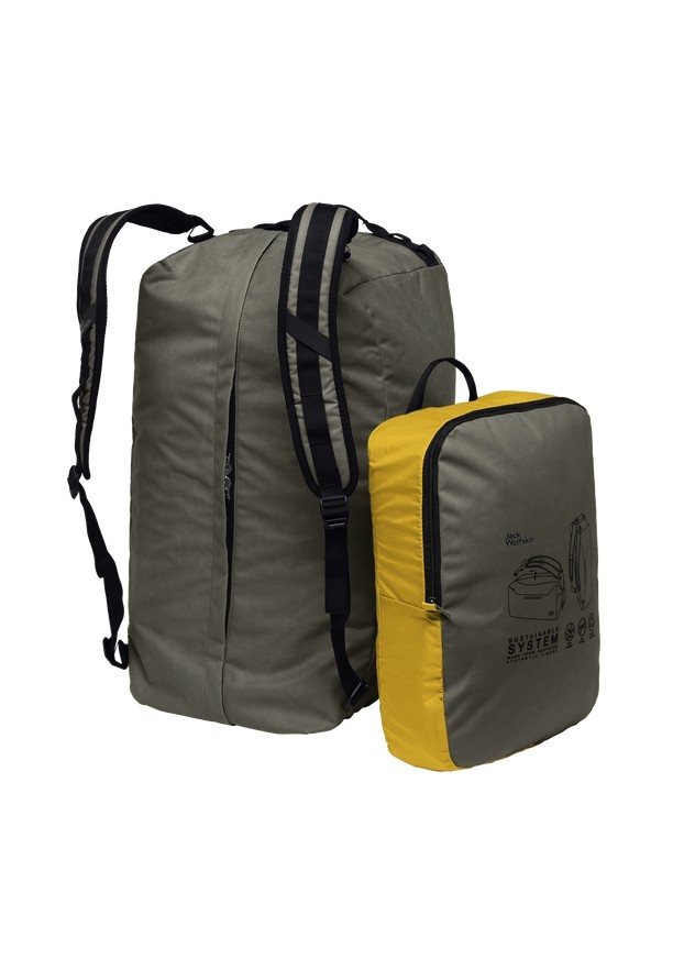 Olive Jack Wolfskin Traveltopia 65 Men Duffle Bags | 25539849