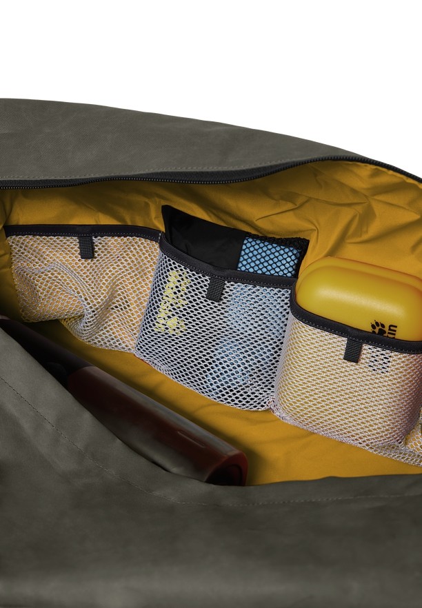 Olive Jack Wolfskin Traveltopia 65 Women Duffle Bags | 57931719