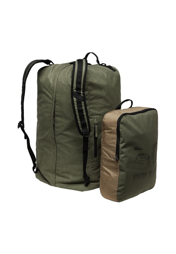 Olive Jack Wolfskin Traveltopia 85 Women Duffle Bags | 85359544