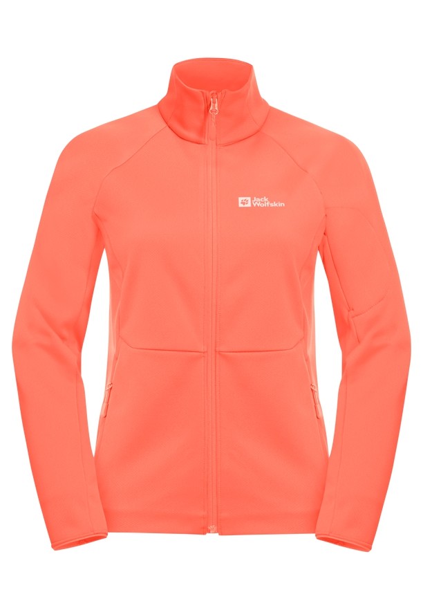 Orange Jack Wolfskin Alpgrat Fz Women Fleece Jackets | 35594982