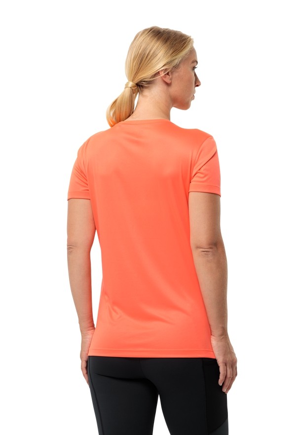 Orange Jack Wolfskin Peak Graphic Women T Shirts | 53486178
