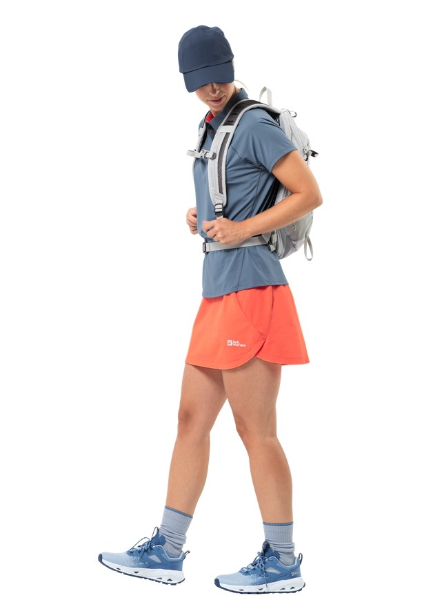 Orange Jack Wolfskin Prelight Chill Women Skorts | 98434347