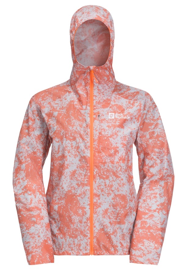 Orange Jack Wolfskin Prelight Wind Women Jackets | 79552950