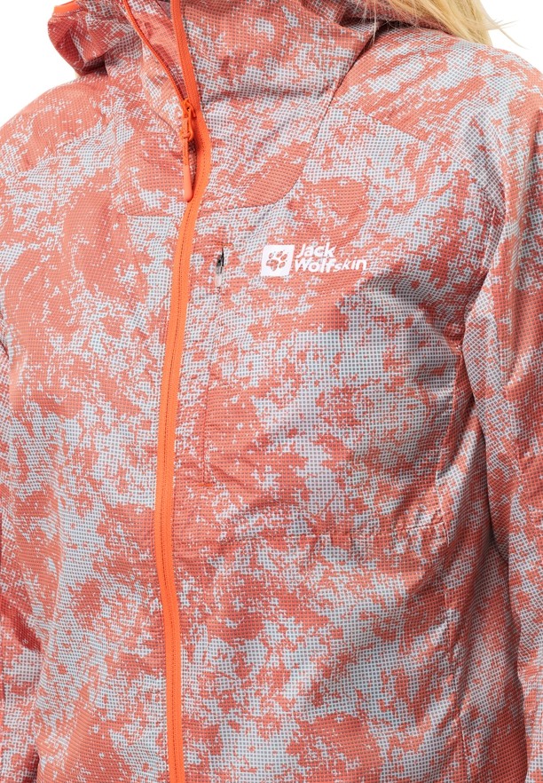 Orange Jack Wolfskin Prelight Wind Women Jackets | 79552950