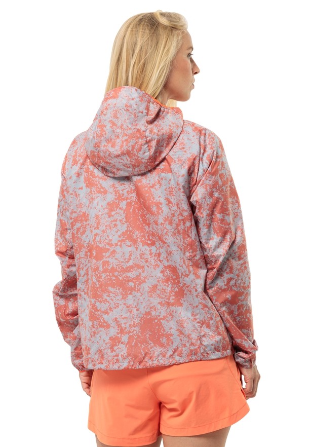 Orange Jack Wolfskin Prelight Wind Women Jackets | 79552950