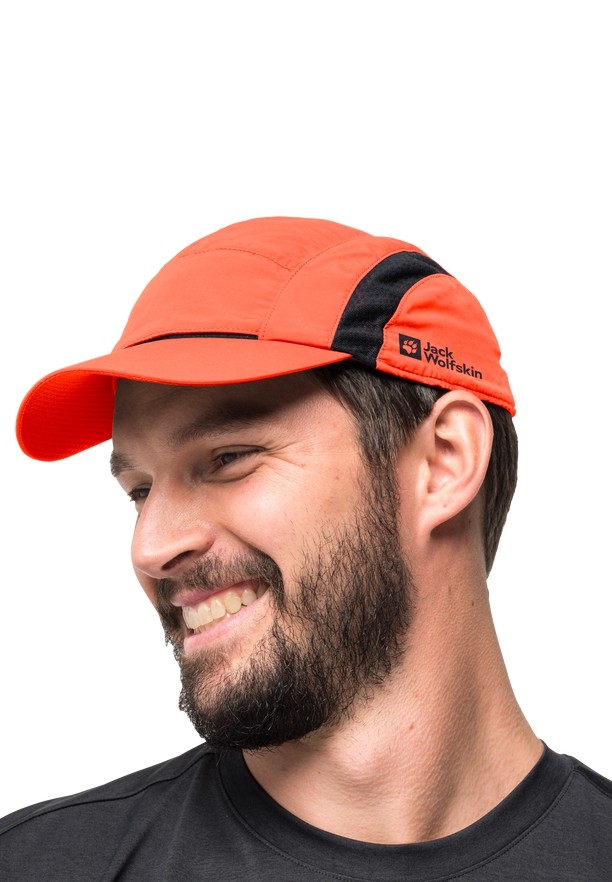 Orange Jack Wolfskin Vent Men Baseball Caps | 74535673