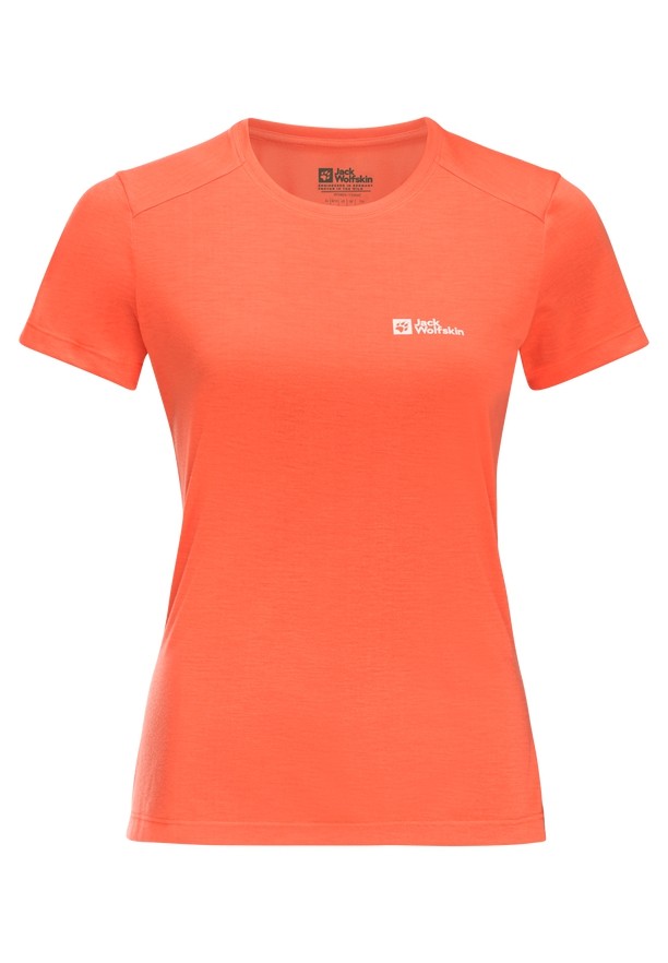 Orange Jack Wolfskin Vonnan S/s Women T Shirts | 85309636