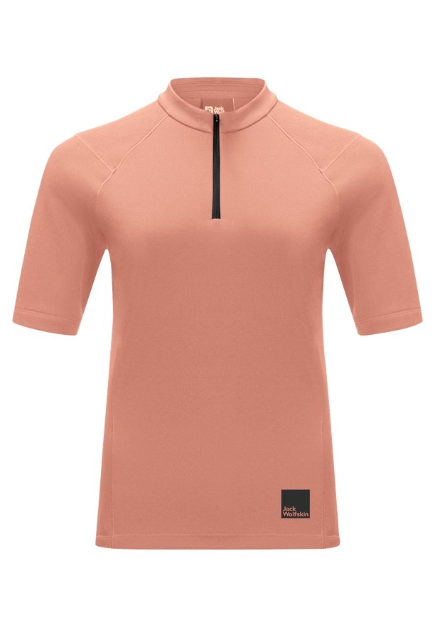 Pink Jack Wolfskin Bike Commute Hz Women T Shirts | 86332327