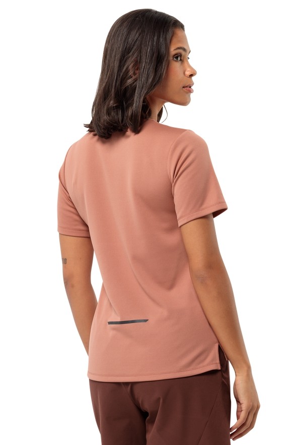 Pink Jack Wolfskin Bike Commute Women T Shirts | 15284431