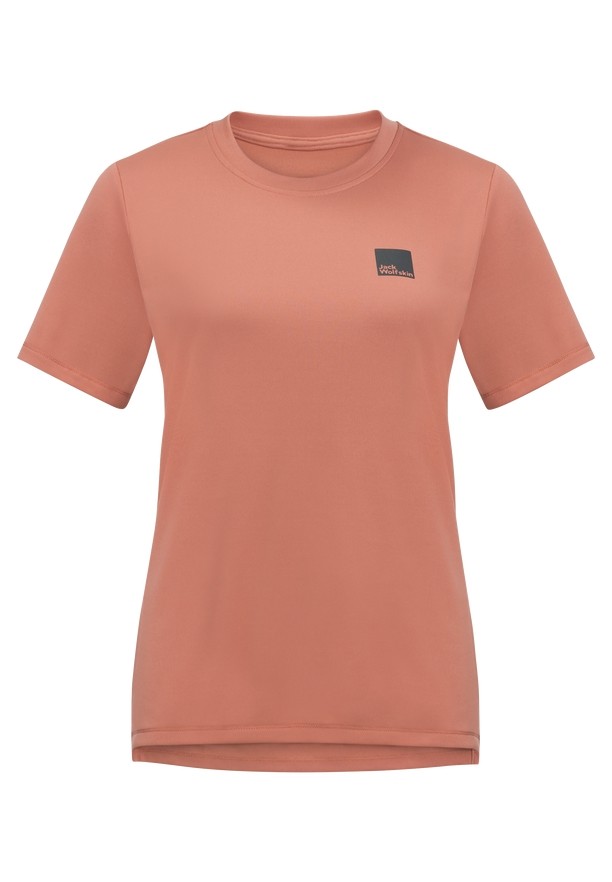 Pink Jack Wolfskin Bike Commute Women T Shirts | 15284431