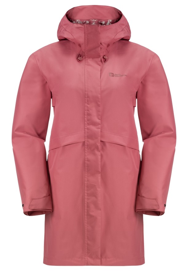 Pink Jack Wolfskin Cape West Women Rain Coats | 34927334