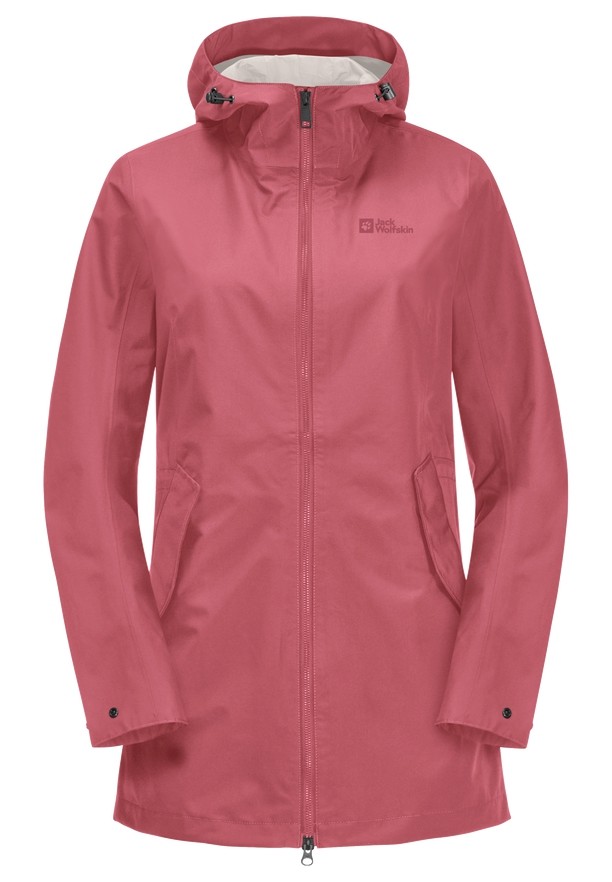 Pink Jack Wolfskin Dakar Women Rain Coats | 53835189