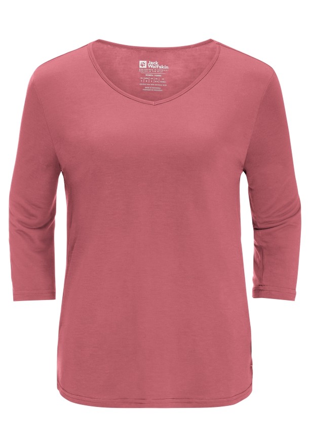 Pink Jack Wolfskin Mola 3/4 Women T Shirts | 95925487