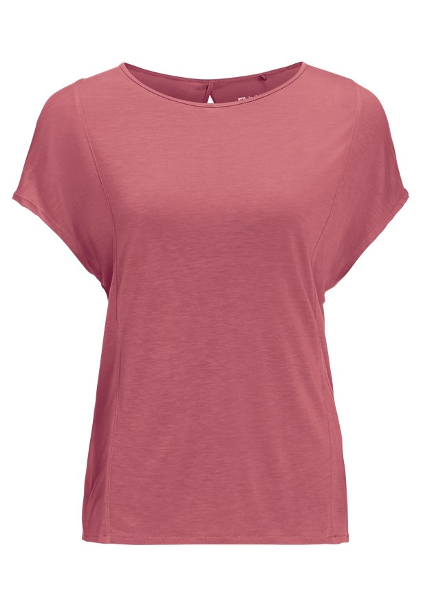 Pink Jack Wolfskin Mola Women T Shirts | 81621355