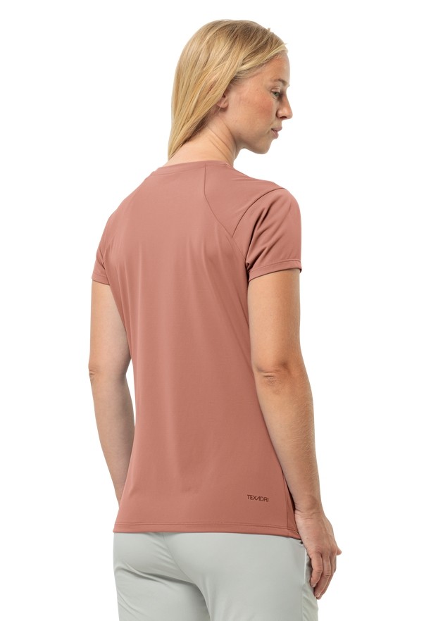 Pink Jack Wolfskin Prelightrail Women T Shirts | 71545103