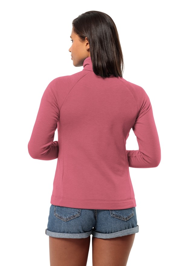 Pink Jack Wolfskin Waldsee Women Fleece Jackets | 16477254
