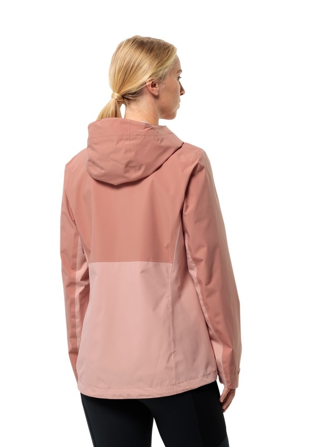 Pink Jack Wolfskin Weiltal 2l Women Rain Jackets | 35789083