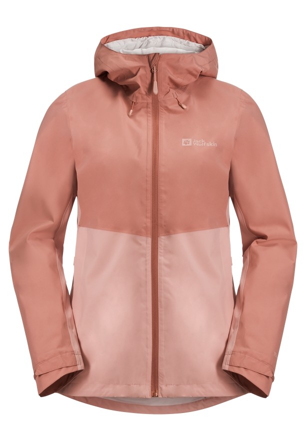 Pink Jack Wolfskin Weiltal 2l Women Rain Jackets | 35789083