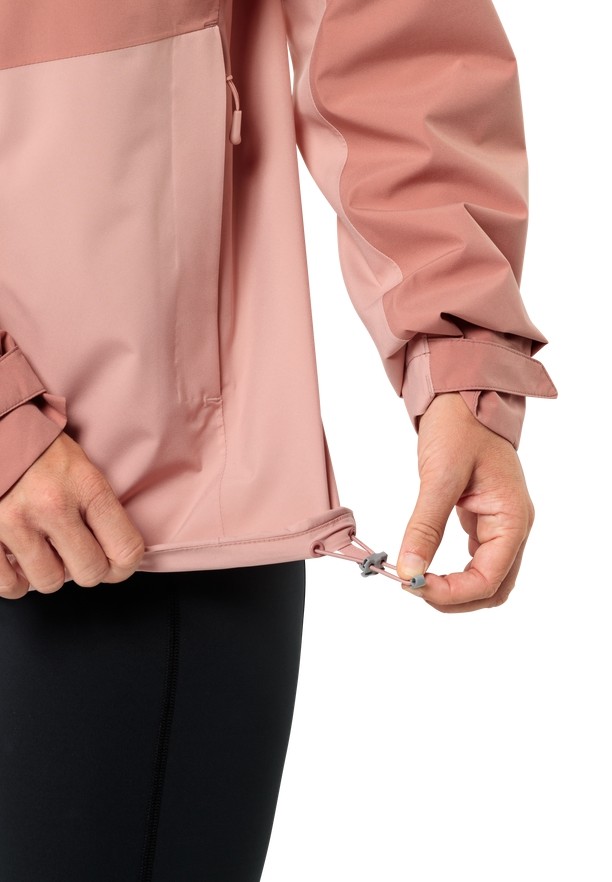 Pink Jack Wolfskin Weiltal 2l Women Rain Jackets | 35789083