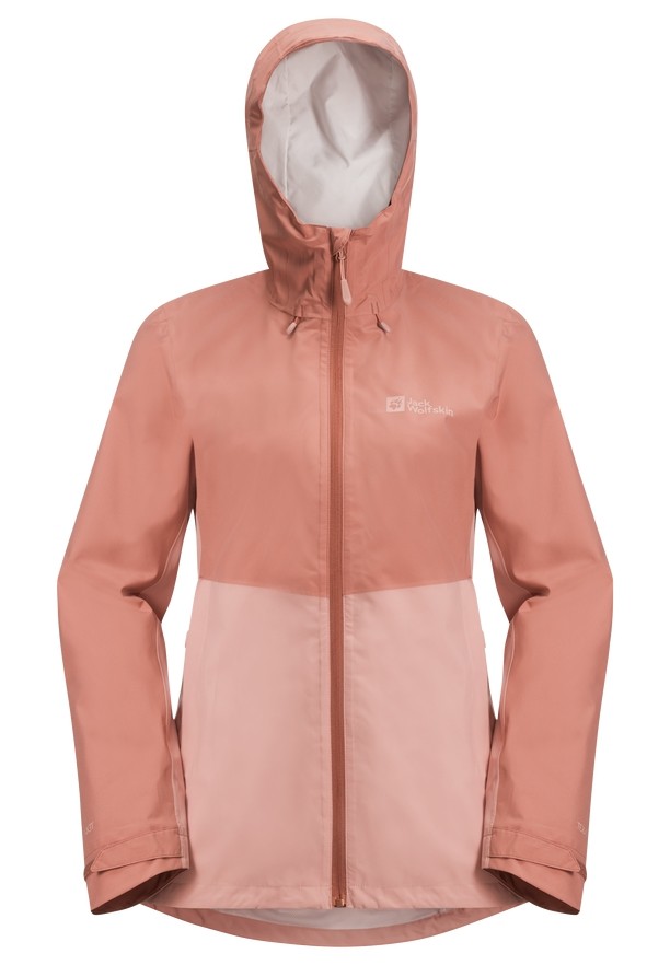 Pink Jack Wolfskin Weiltal 2l Women Rain Jackets | 35789083