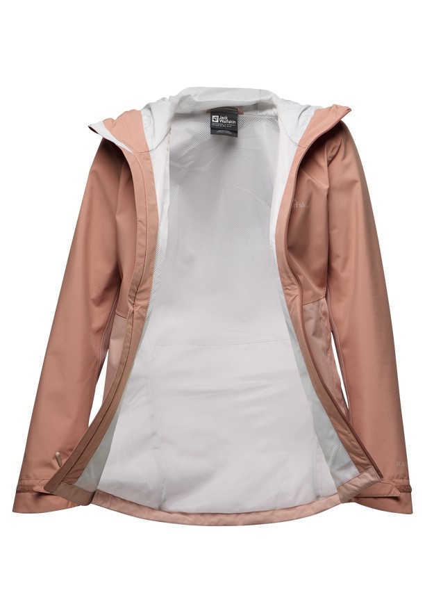 Pink Jack Wolfskin Weiltal 2l Women Rain Jackets | 35789083