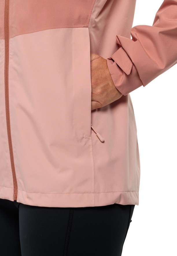 Pink Jack Wolfskin Weiltal 2l Women Rain Jackets | 35789083