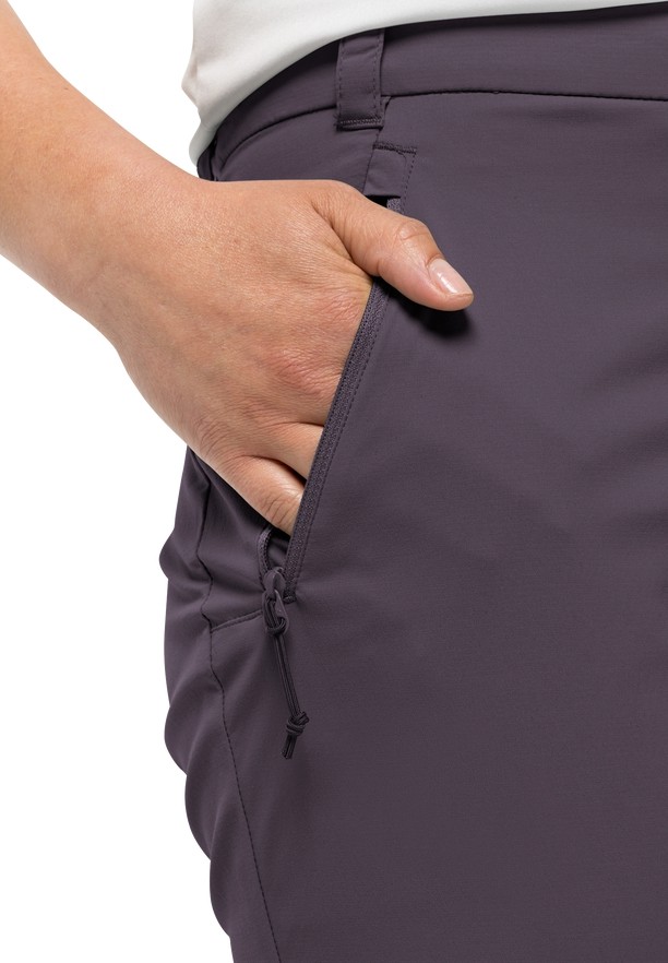 Purple Jack Wolfskin Activate Light 3/4 Women Pants | 98363076