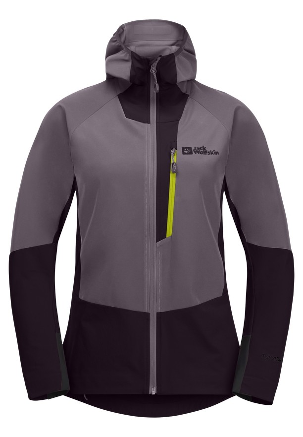 Purple Jack Wolfskin Alpspitze Hoody Women Jackets | 48273249