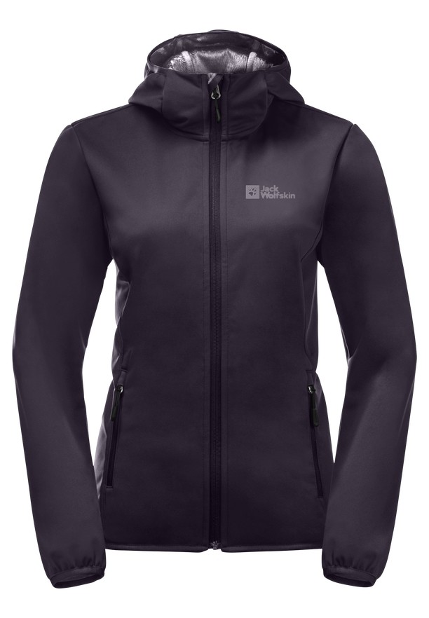 Purple Jack Wolfskin Bornberg Hoody Women Jackets | 57048423