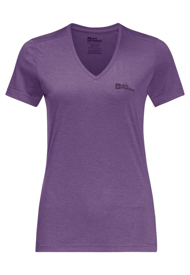 Purple Jack Wolfskin Crosstrail Women T Shirts | 10141969