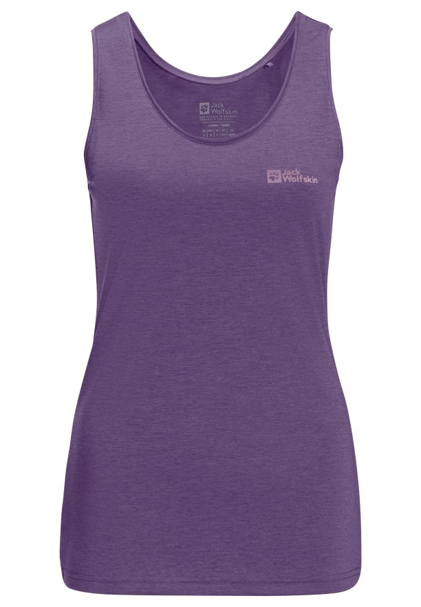 Purple Jack Wolfskin Crosstrail Women Tank Top | 82225953