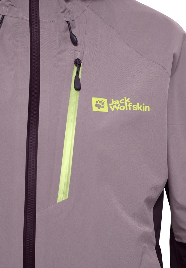 Purple Jack Wolfskin Eagle Peak 2l Women Rain Jackets | 57330248