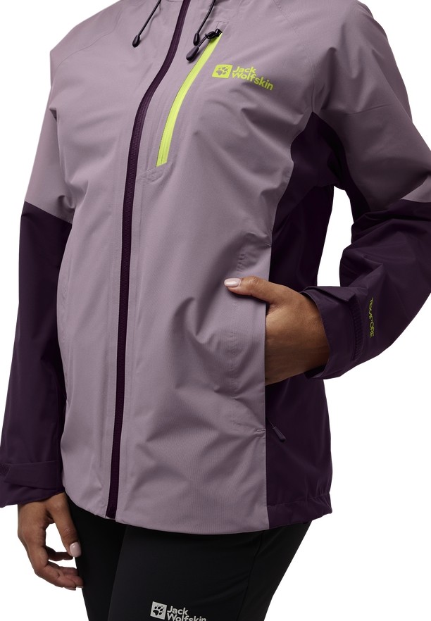 Purple Jack Wolfskin Eagle Peak 2l Women Rain Jackets | 57330248