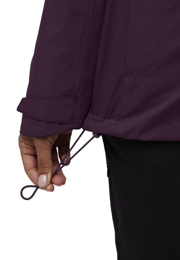 Purple Jack Wolfskin Glaabach 3in1 Women Jackets | 57765670