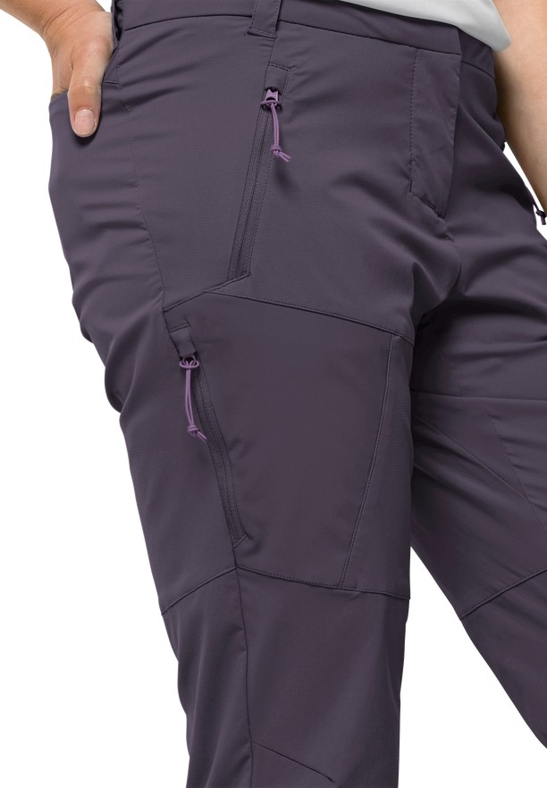 Purple Jack Wolfskin Glastal Women Hiking Pants | 87064038
