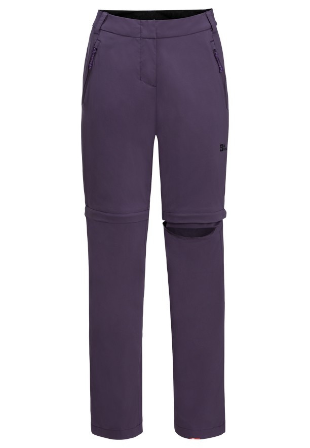Purple Jack Wolfskin Glastal Zip Off Women Hiking Pants | 36721688