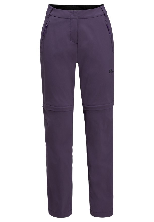 Purple Jack Wolfskin Glastal Zip Off Women Hiking Pants | 36721688