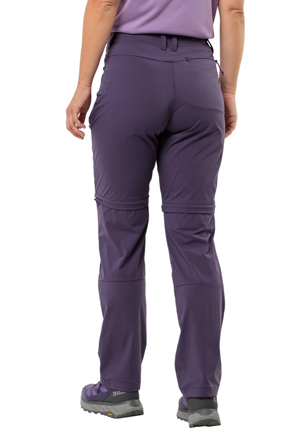 Purple Jack Wolfskin Glastal Zip Off Women Hiking Pants | 36721688