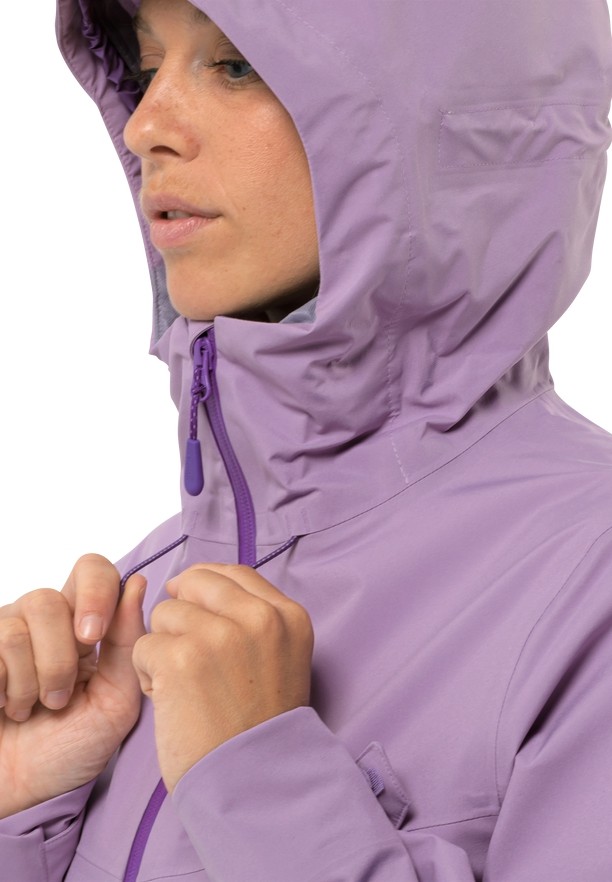 Purple Jack Wolfskin Highest Peak 3l Women Rain Jackets | 38550290